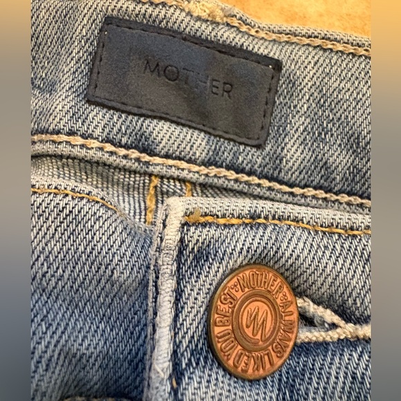 MOTHER Insider Crop Step Fray Jeans In Chatterbox Women’s Size 26 - Picture 6 of 16